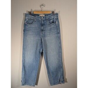 Amo Womens High Rise The Loving Tapered Leg Barrel Jeans Sz 32 Relaxed Classic